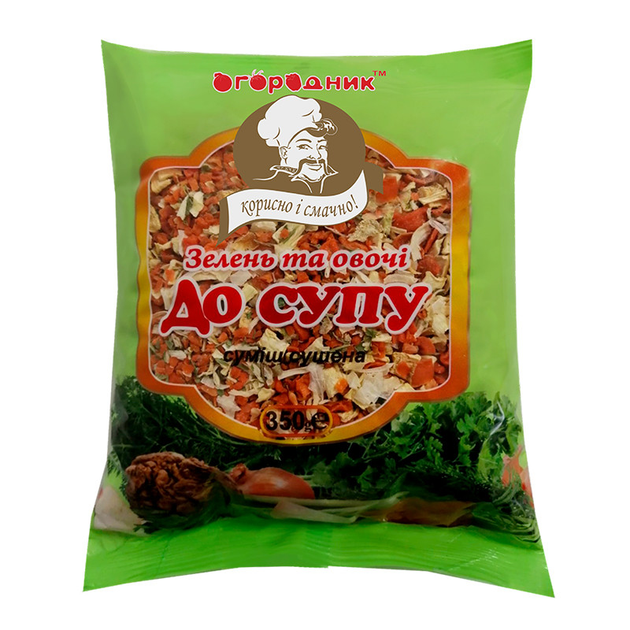 Зелень та овочі до супу 350 г